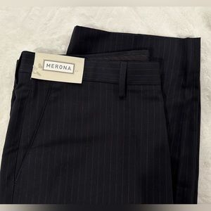 Merona Men’s Dress Pants 38W 30L Classic Relaxed Fit 35% Rayon